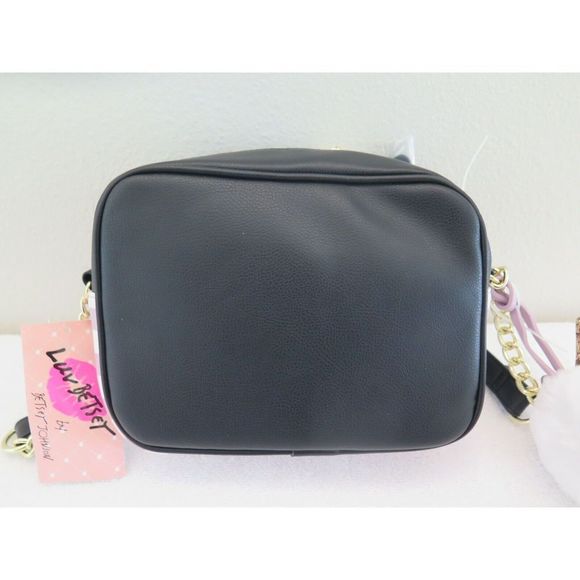 LUV BETSEY Quilted Striped MAUVE Crossbody and Pouch Set LBAIDEN Shoulder Bag - Picture 6 of 10